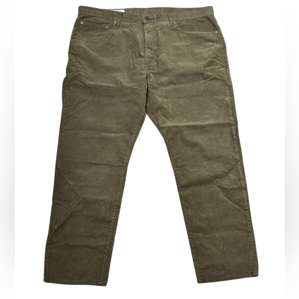 GAP Slim Corduroy GapFlex Pants in Deep Depths Green Size 40x30